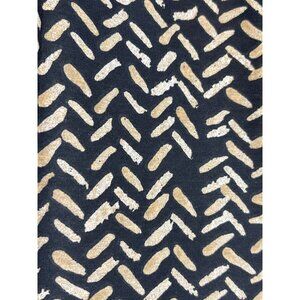 Abstract Black & Gold Fabric 1/2 yard x 44" for Sewing/Crafts